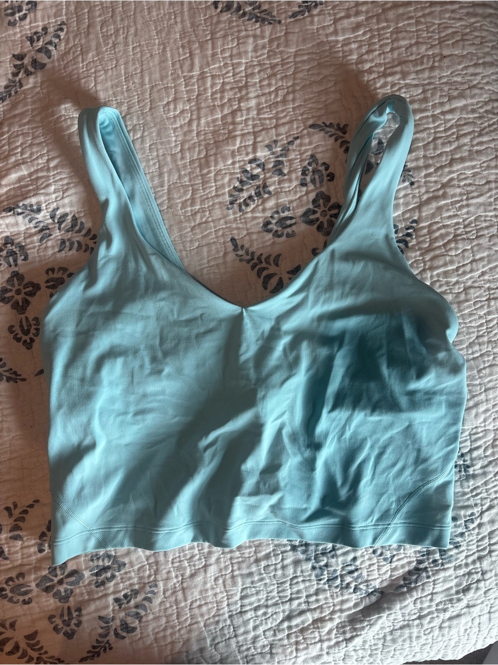 lululemon athletica Light Blue Wireless V-Neck Sports Bra